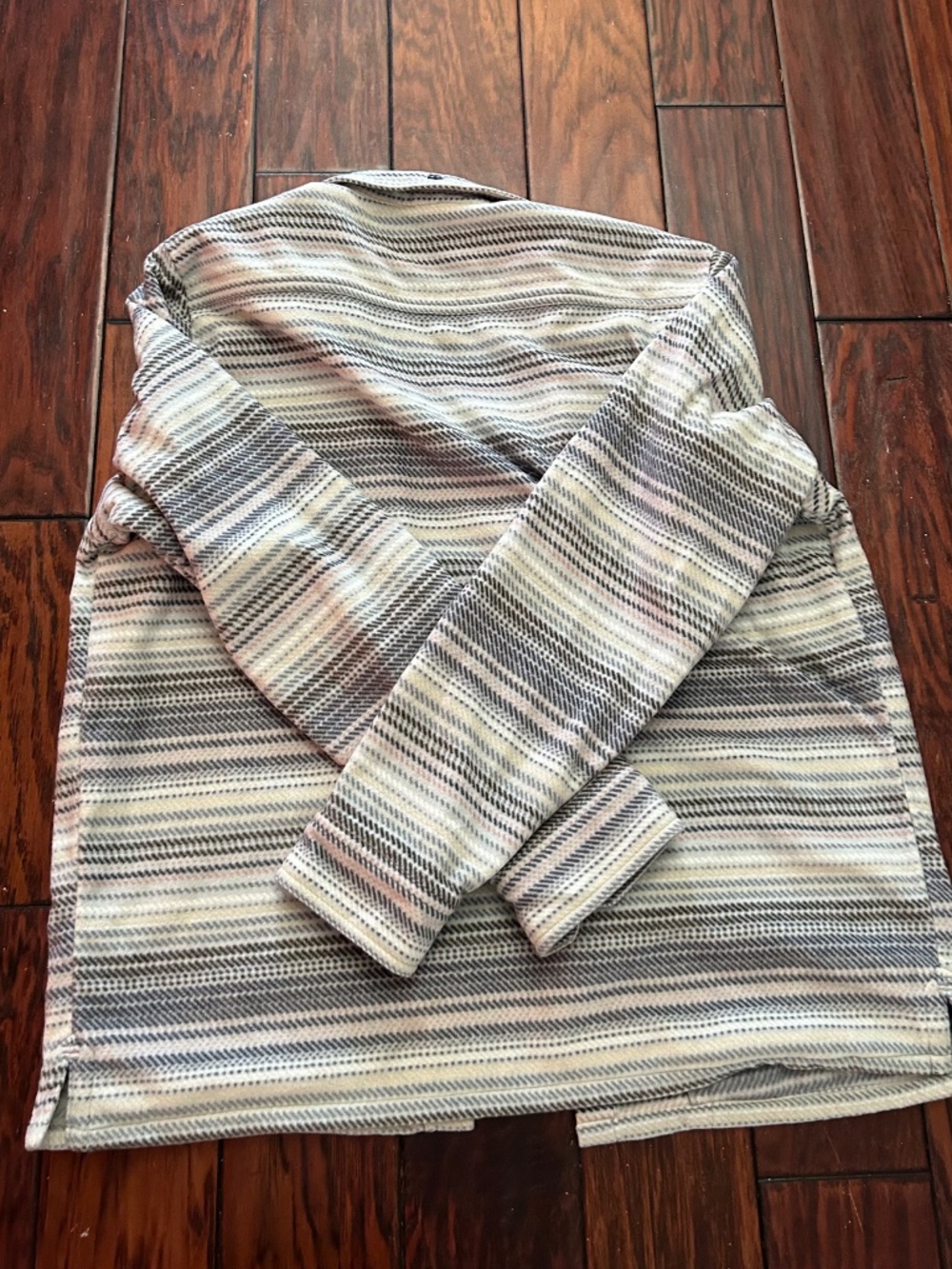 Jetty Concordia Fleece Men’s Jacket Sz XXL Grey/beige Stripe Colorway - Picture 6 of 8